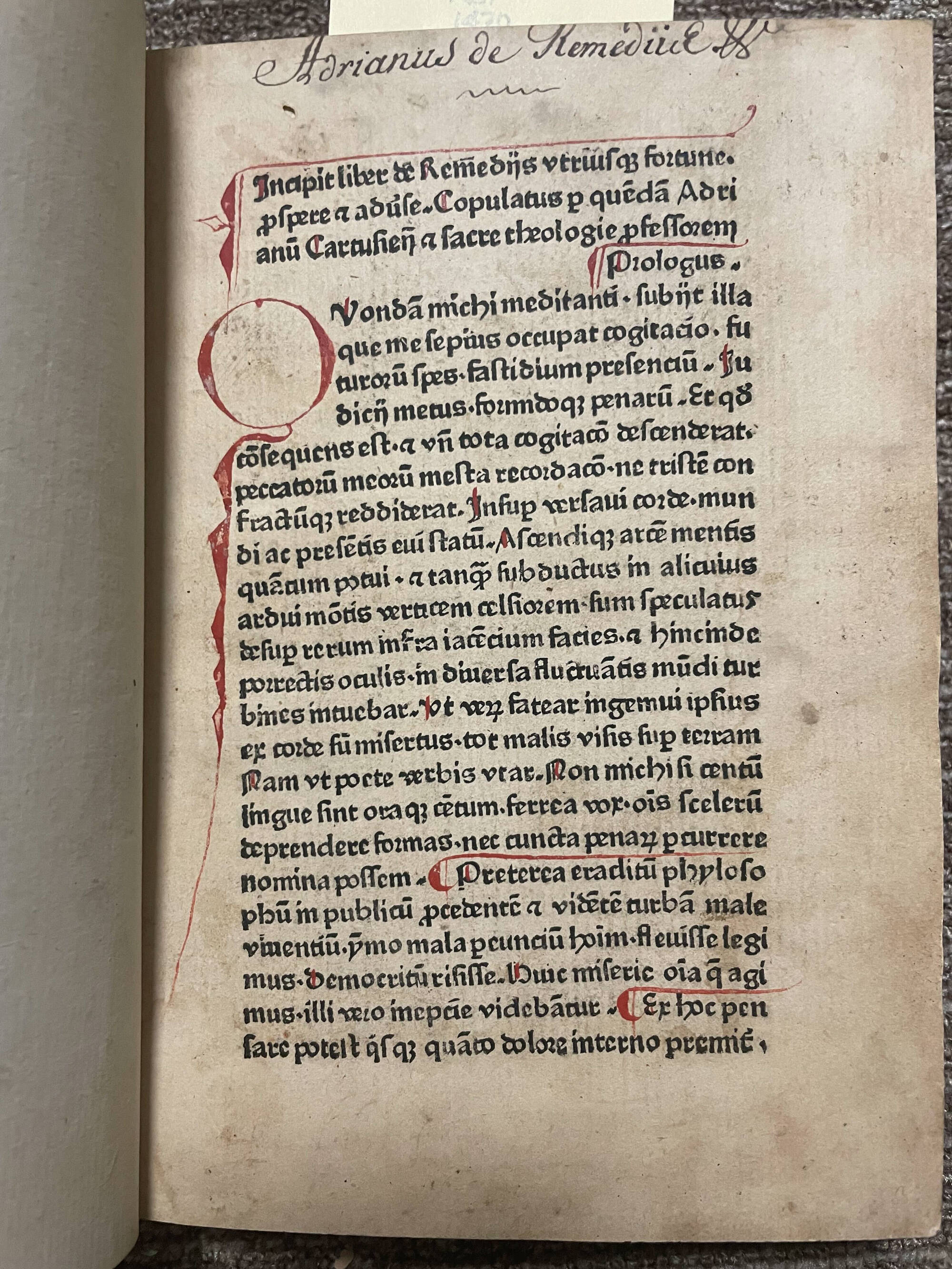 page of book text from a 1470 German book